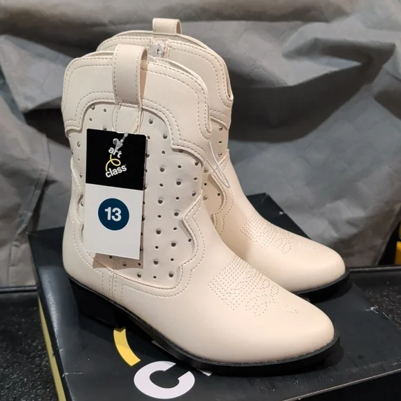 Girls Jovi Boots White Zipper Size 13 NWT - Picture 2 of 7